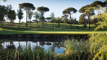 Imagen de un hoyo del recorrido del PGA Catalunya Gold and Wellness, que se postula como sede de la Ryder Cup 2031.