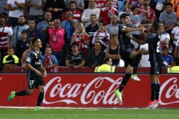 0-3. Morata celebró el tercer gol.