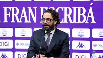 17/02/26 REAL VALLADOLID ACTO DE PRESENTACION DE FRAN ESCRIBA COMO NUEVO ENTRENADOR