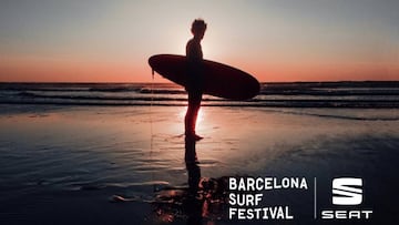 Cartel promocional del Barcelona Surf Festival 2019.