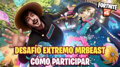 C&oacute;mo participar en el Desaf&iacute;o Extremo de MrBeast en Fortnite para ganar 1 mill&oacute;n de d&oacute;lares: fecha y horarios