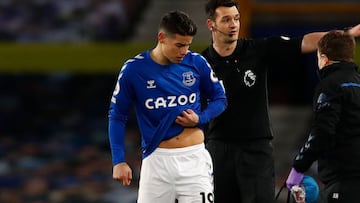 James Rodríguez, jugador de Everton