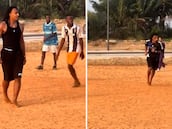 Descalzo, en pleno partido y desde África: la imagen de Koundé que se ha hecho viral