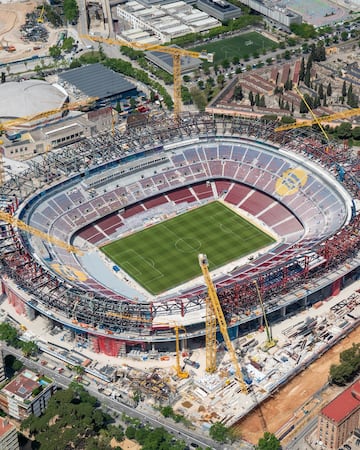 Cuando los aficionados del Barcelona puedan volver a su nuevo estadio, este tendr¨¢ un aforo limitado de 60.000 espectadores.