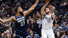 The Dallas Mavericks beat the Minnesota Timberwolves 104-99 on Wednesday night with Slovenian star Luka Doncic leading the way.