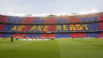 Mosaico del Camp Nou, estadio del Barcelona.