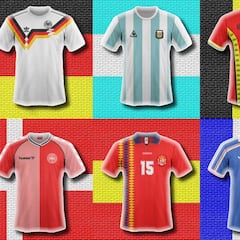 Las camisetas del Mundial: así han evolucionado con los años