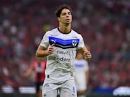 Oliver Torres of Monterrey during the 14th round match between Atlas and Monterrey as part of the Liga BBVA MX Varonil, Torneo Clausura 2026 atJalisco Stadium, on April 11, 2026 in Guadalajara, Jalisco, Mexico.
