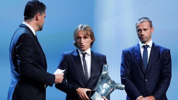Luka Modric, mejor jugador de la UEFA.