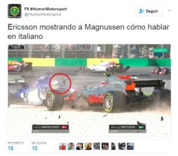 El abandono de Alonso y Vettel, protagonistas de los memes