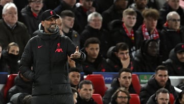 Jürgen Klopp, entrenador del Liverpool, durante el partido contra el Real Madrid.