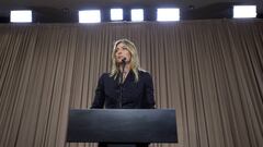 Maria Sharapova during last week&#039;s press conference. 