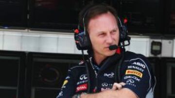Horner, durante el Gran Premio de China.