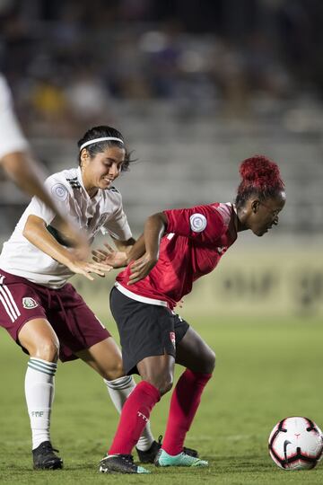 México le pasó por encima a la selección de Trinidad y Tobago y le anotó y ganó 4 goles por 1; Charlyn Corral se hizo presente en el marcador con 2 anotaciones.