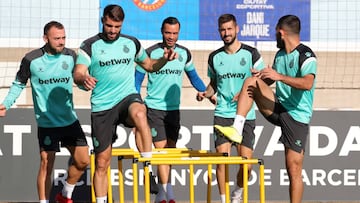 Un entrenamiento del Espanyol