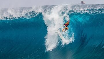 TEAHUPO'O, TAHITI - AUGUST 27: Ryan Callinan of Australia is eliminated from the 2019 Tahiti Pro Teahupo'o with an equal 17th finish after placing second in Heat 11 of Round 3 on August 27, 2019 in Tahiti, French Polynesia. (Photo by Kelly Cesta