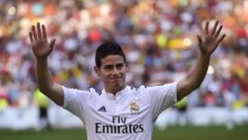 James Rodríguez llevó a 45.000 hinchas al Santiago Bernabéu