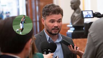 El controvertido tuit de Rufián a la marcha de Casemiro