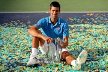 Su siguiente torneo lo consiguió en marzo, en Indian Wells. Roger Federer fue su víctima.