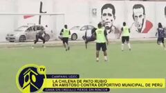 El golazo de chilena de Pato Rubio en partido amistoso