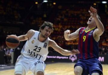 Sergio Llull y Marcelinho Huertas.