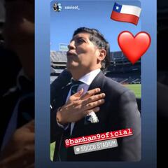 Zamorano recordó sus años en la Roja y vibró con el himno