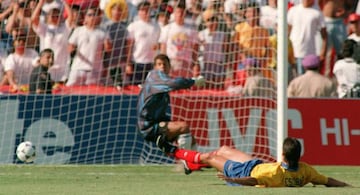 Autogol de Andrés Escobar en Estados Unidos 1994.