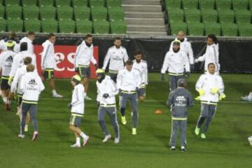 Doble sesión de entrenamiento del Real Madrid en Melbourne