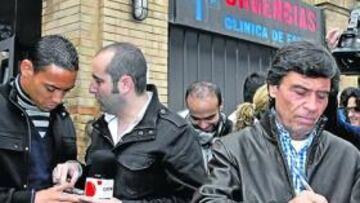 <b>ANIMADO.</b> La jornada fue movida para Lopera, que recibió muchas visitas en la Clínica de Fátima.