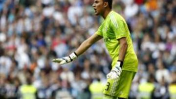 Keylor, durante el partido.