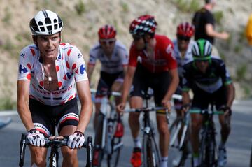 Warren Barguil, ganador de la etapa, en acción durante la 18ª etapa del Tour de Francia. 