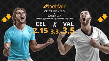 Celta de Vigo vs. Valencia CF: horario, TV, pronósticos, estadísticas y clasificación