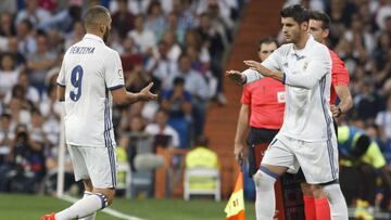 Morata aprieta a Benzema