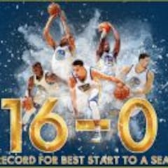 Warriors de leyenda: primer 16-0 en toda la historia de la NBA