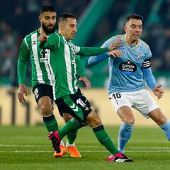 Andrés Guardado jugó de titular en la derrota del Betis ante el Celta