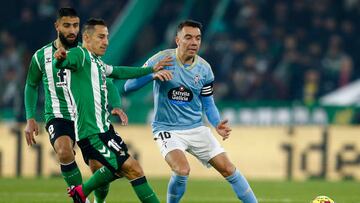 Andrés Guardado jugó de titular en la derrota del Betis ante el Celta