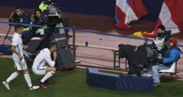 0-2. Cristiano Ronaldo celebró el segundo tanto conseguido de penalti.