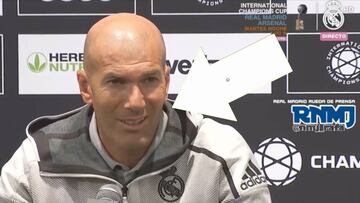 La risa de Zidane mientras decía la frase sobre Bale