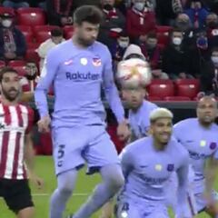 La polémica: penalti por mano de Alba, posible roja a Piqué, Williams cae en el área...