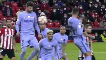 La polémica: penalti por mano de Alba, posible roja a Piqué, Williams cae en el área...