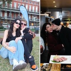 Así celebró Kenia Os el cumpleaños 26 de Pesos Pluma… mensaje romántico y lo avienta al pastel