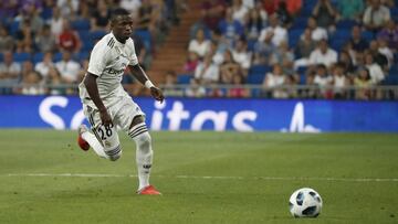 Vinicius, durante el Trofeo Bernabéu.