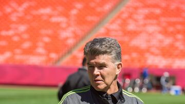 Héctor González Iñárritu, durante un entrenamiento de la Selección Mexicana.