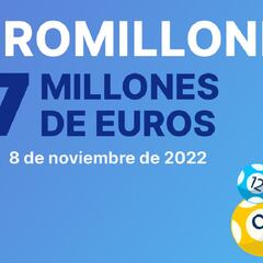 Euromillones: comprobar los resultados del sorteo de hoy, martes 8 de noviembre