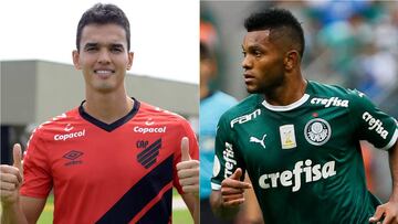 Felipe Aguilar con Atl&eacute;tico Paranense y Miguel Borja con Palmeiras.