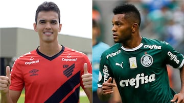 Felipe Aguilar con Atl&eacute;tico Paranense y Miguel Borja con Palmeiras.