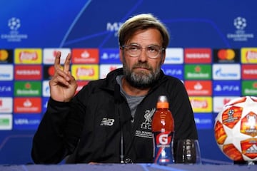 Jurgen Klopp in a press conference ahead of the Champions League final in Madrid on Saturday.