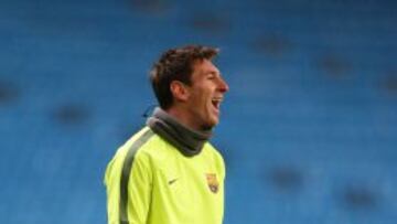 Lionel Messi, en Manchester.