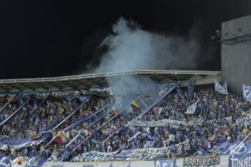 La hincha de Millonarios llenó el Campín para ver a su equipo ante Cúcuta Deportivo.