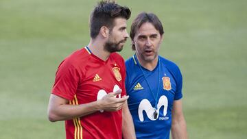 Mensaje de Lopetegui a Piqué: "Esto te puede hacer daño..."